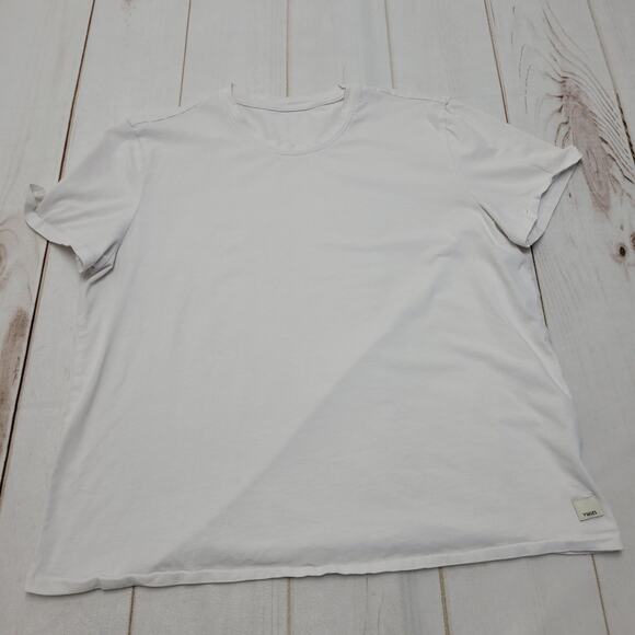 Vuori feather shirt T-Shirt white short sleeve crew - Picture 2 of 7